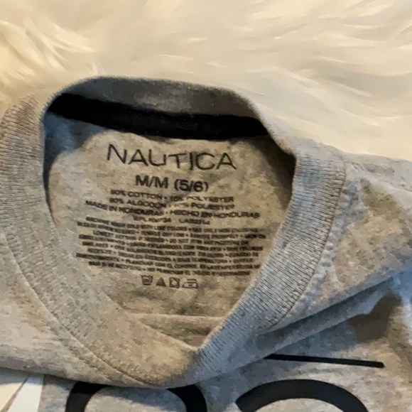 Nautica Gray Short Sleeve Tee with Graphic Design - Picture 2 of 3